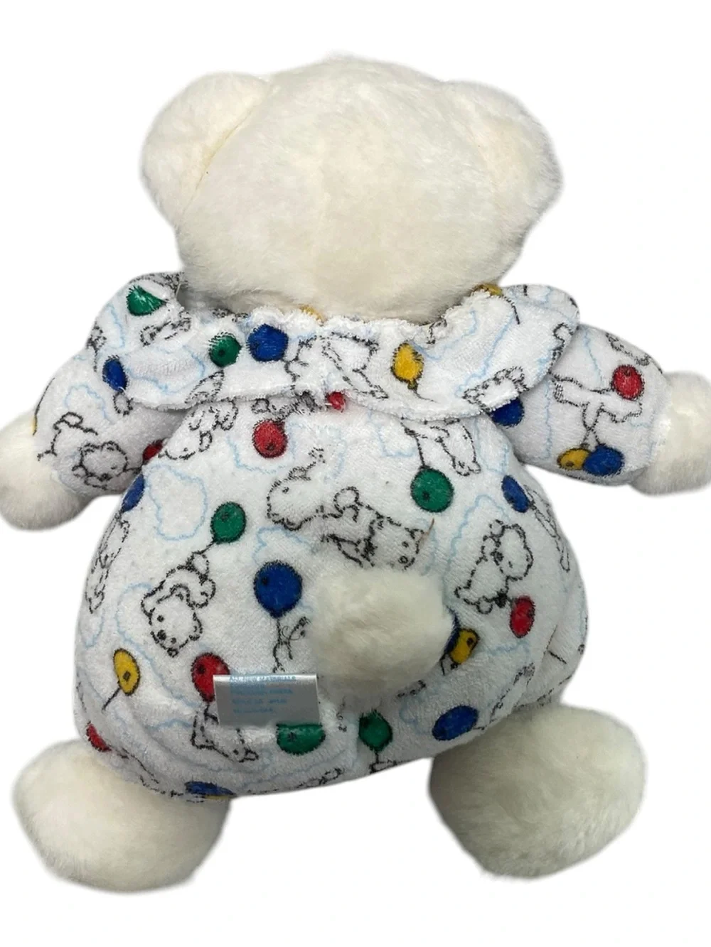 Carter's Prestige Terry Cloth Teddy Bear Balloons Rattle Plush Stuffed Animal